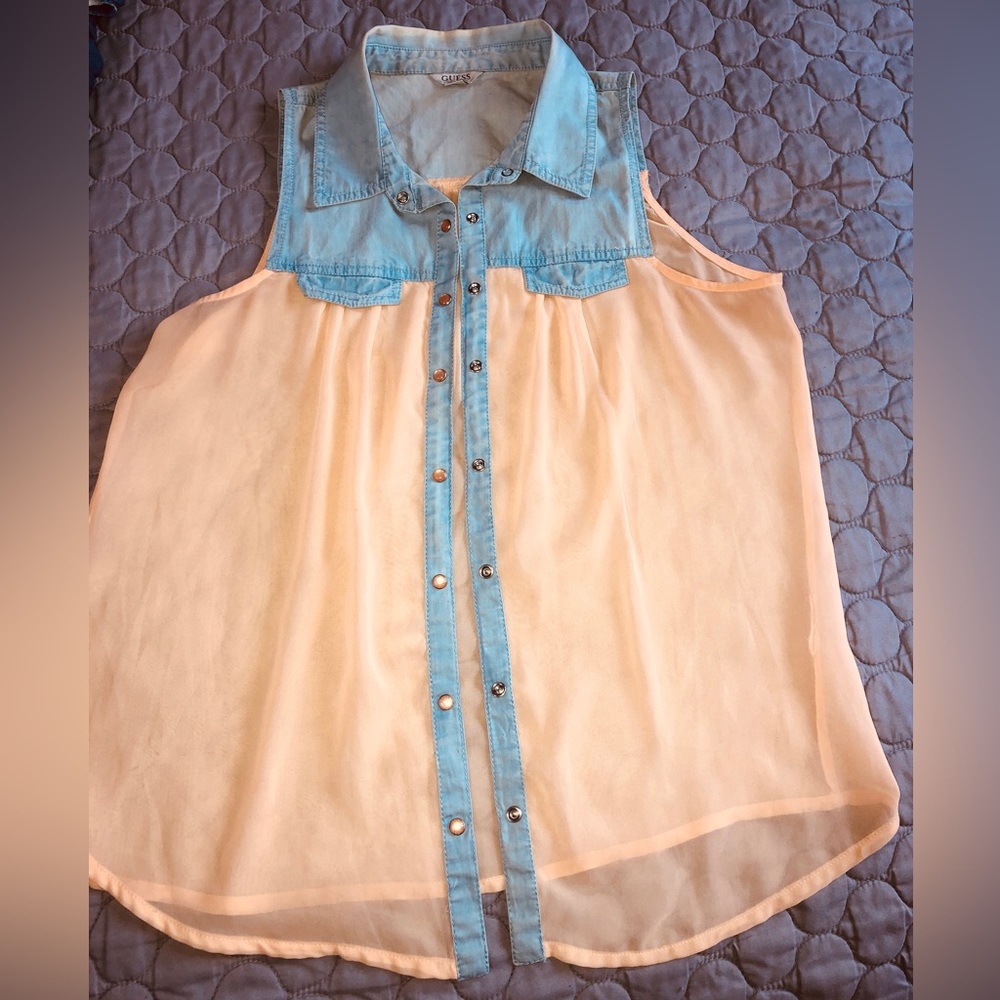 Guess sheer blouse